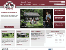 Tablet Screenshot of muskokaheritageplace.org